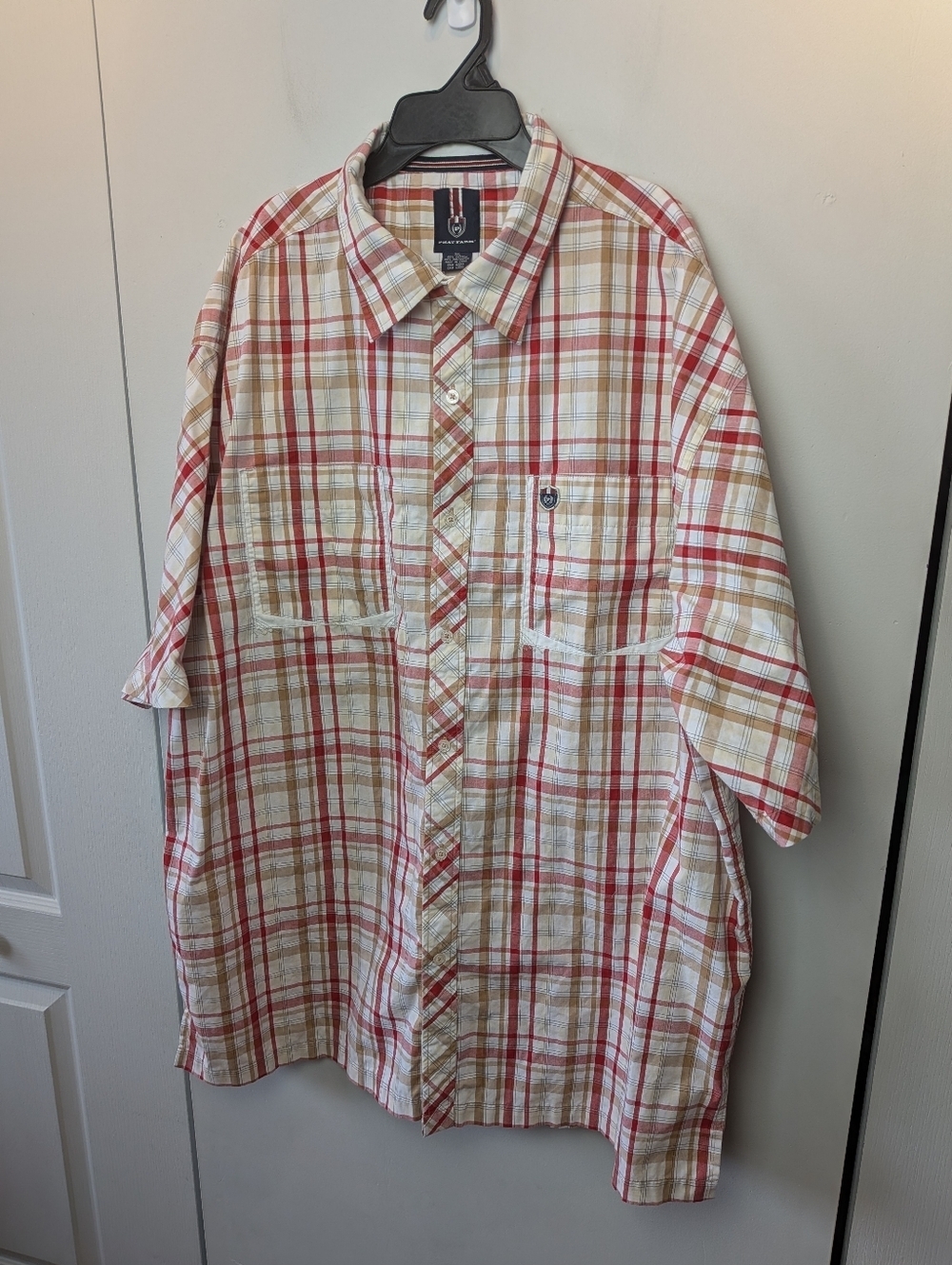 Y2K Vintage PHAT FARM Men Button Down Shirt Size 3XL Baggy Loose Fit